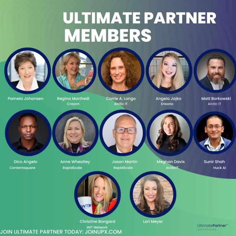 Ultimate Partner Members recognition card featuring Dico Angelo