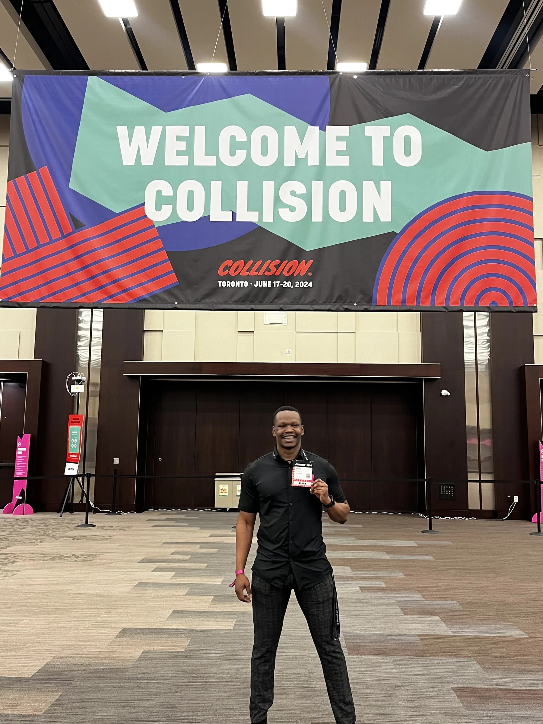 Welcome to Collision conference signage